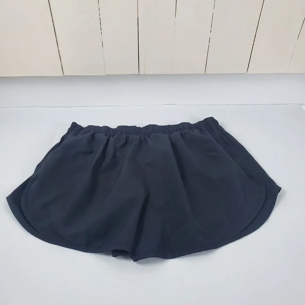 Nike Dri-FIT Running Shorts Womens XL Black Athletic Gym Workout Mesh Trim